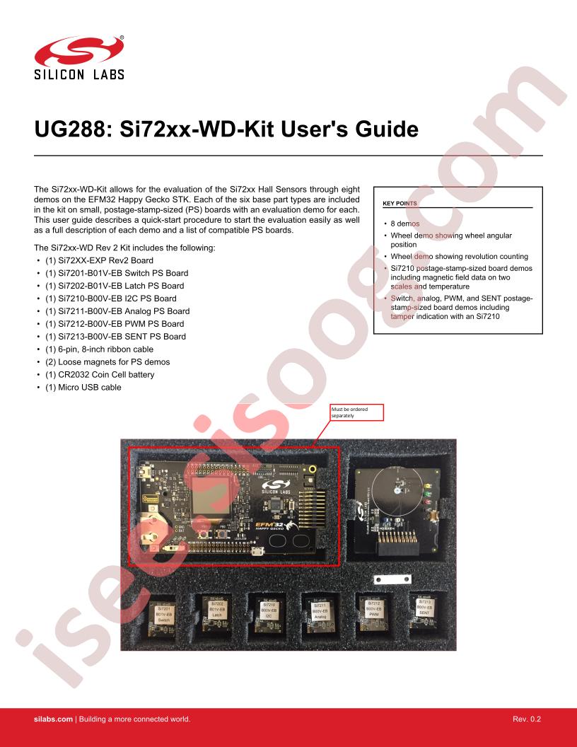 SI72XX-WD-KIT User Guide