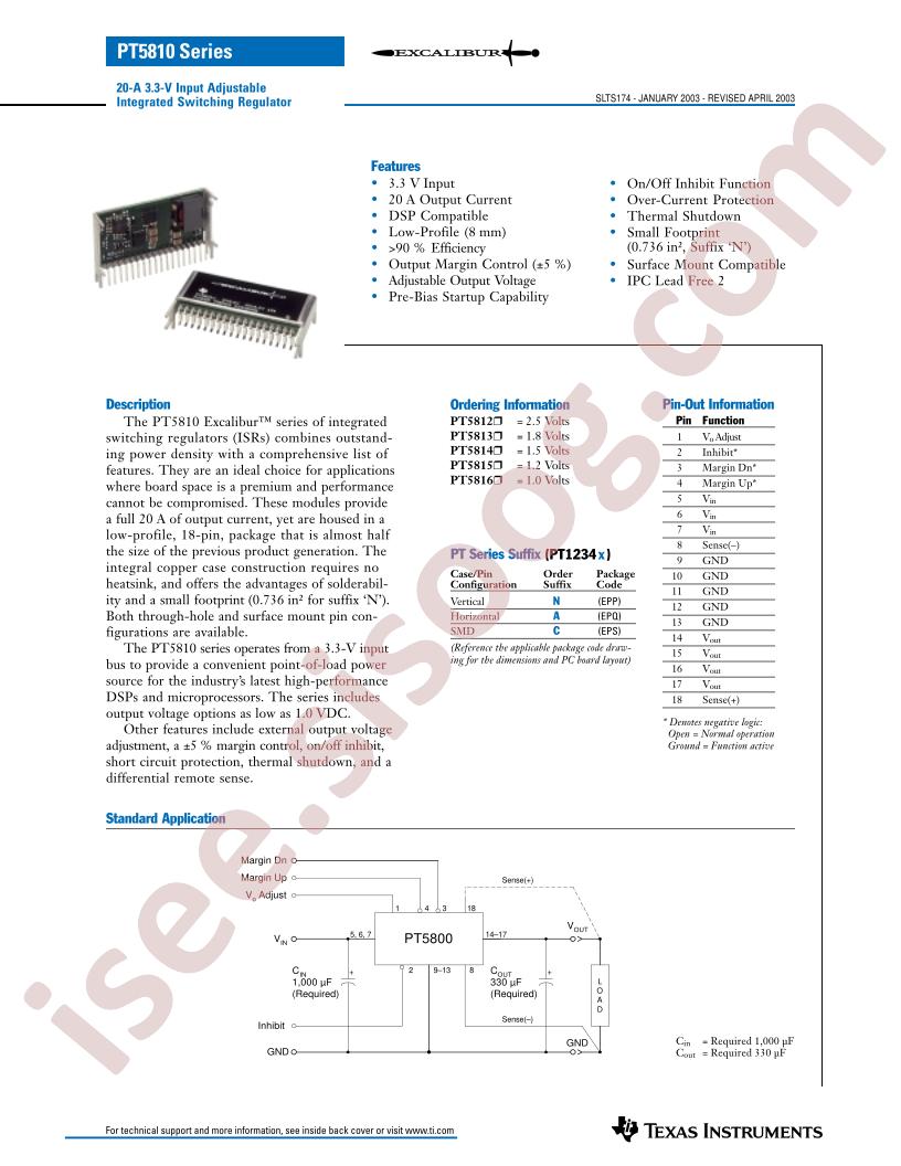 PT5810 Series