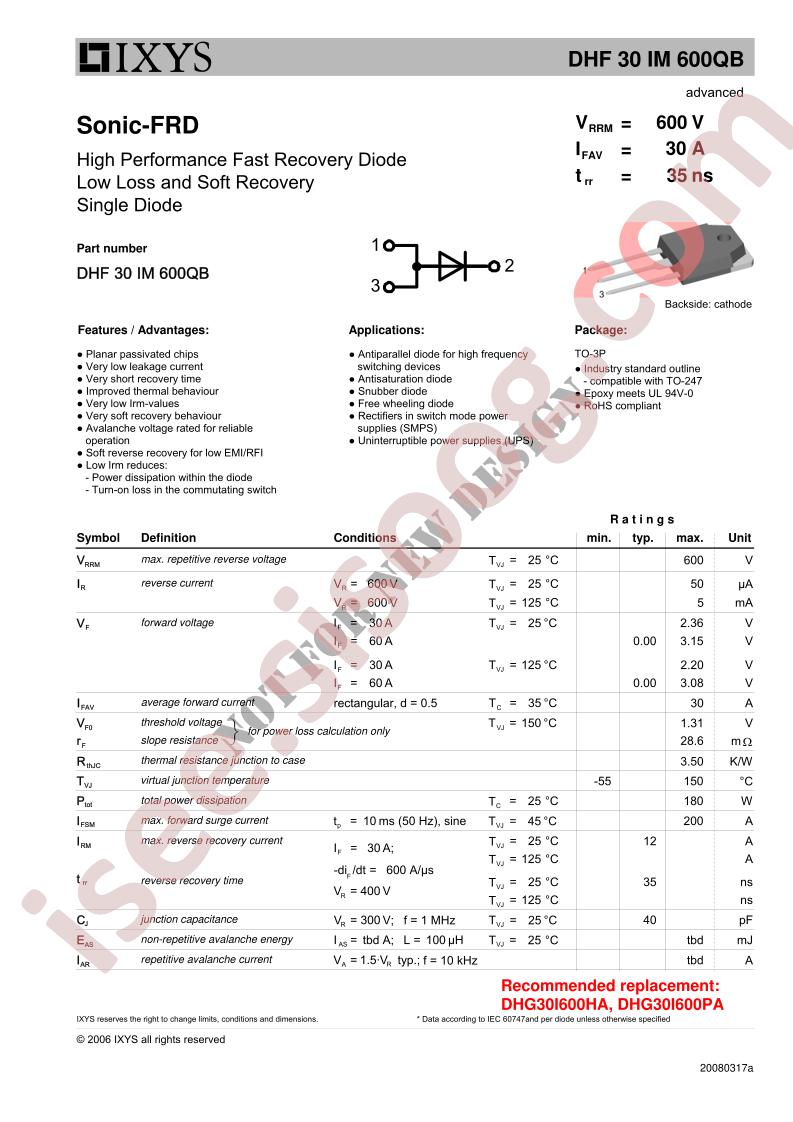 DHF30IM600QB