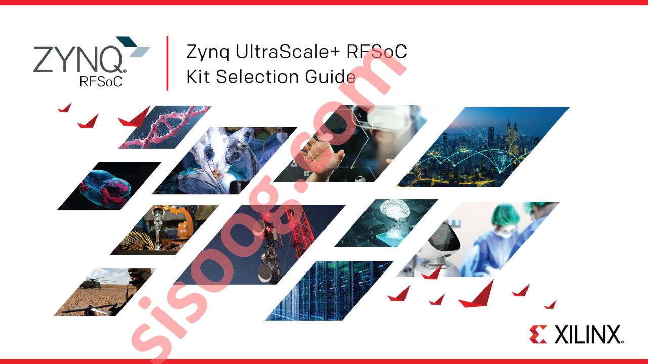 Zynq UltraScale+ RFSoC Kit Selection Guide