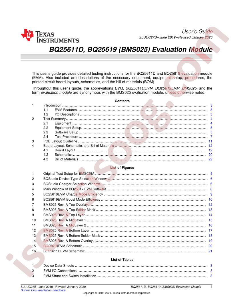 BQ25619EVM User Guide