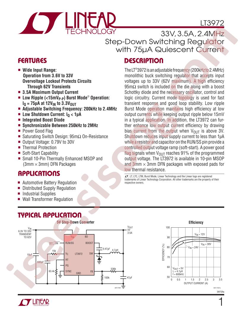 LT3972 Datasheet