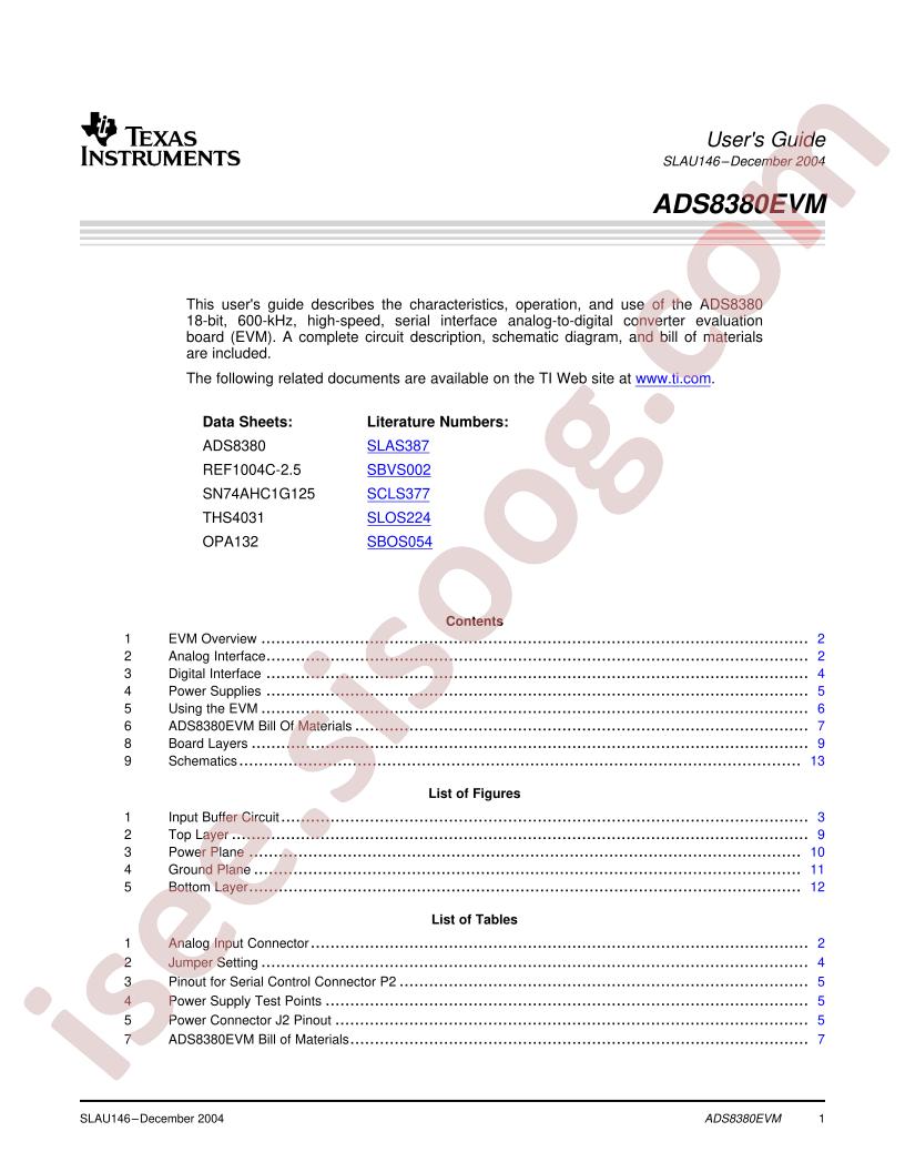 ADS8380EVM User Guide
