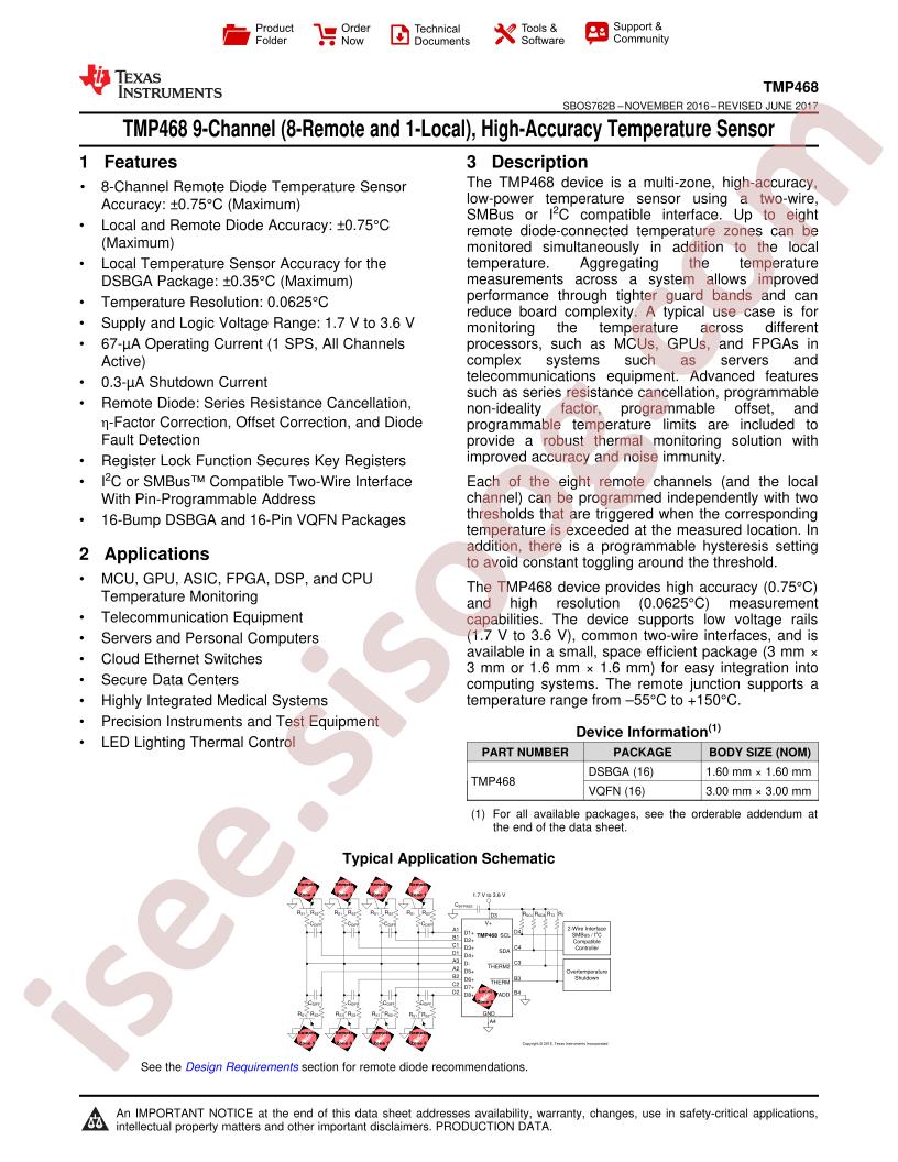 TMP468 Datasheet