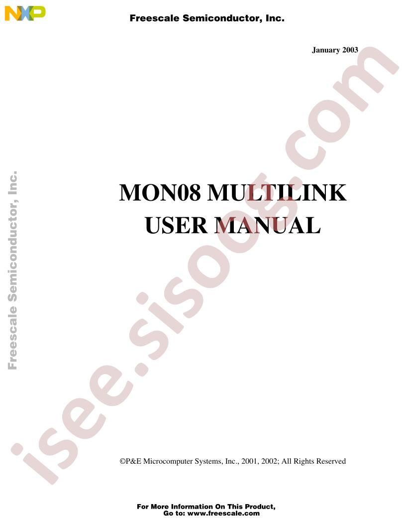 M68MULTILINK08 User Guide