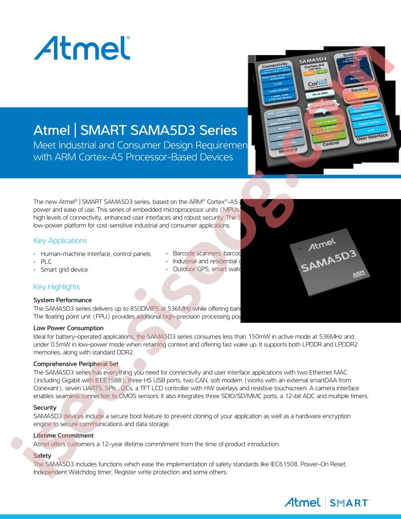 SAMA5D3 Series Brochure