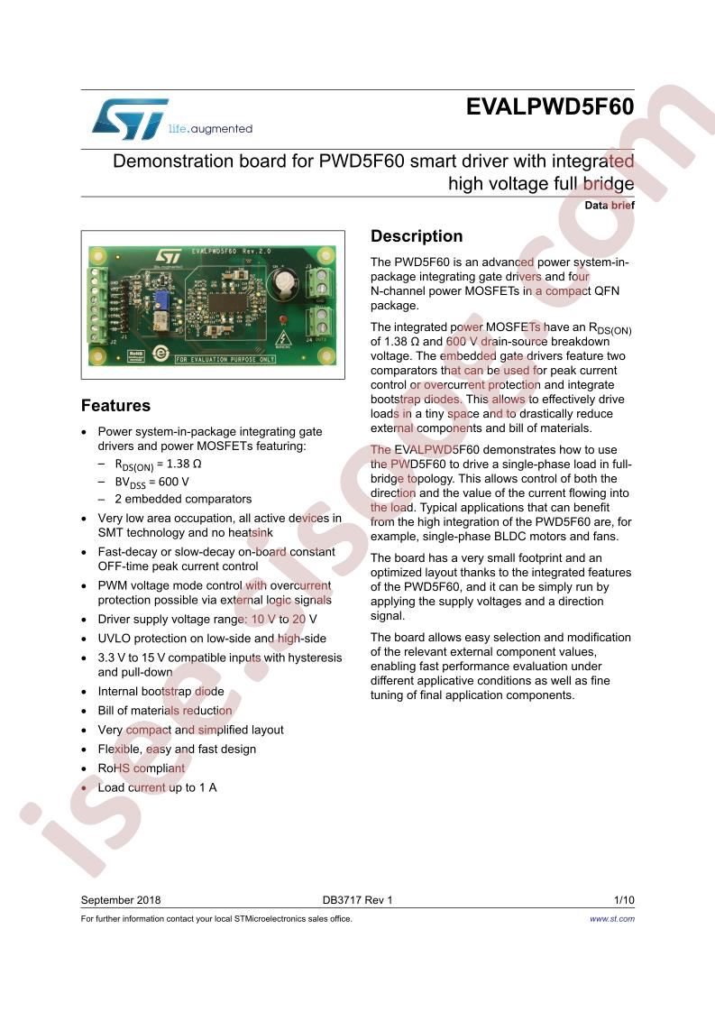 EVALPWD5F60 Data Brief