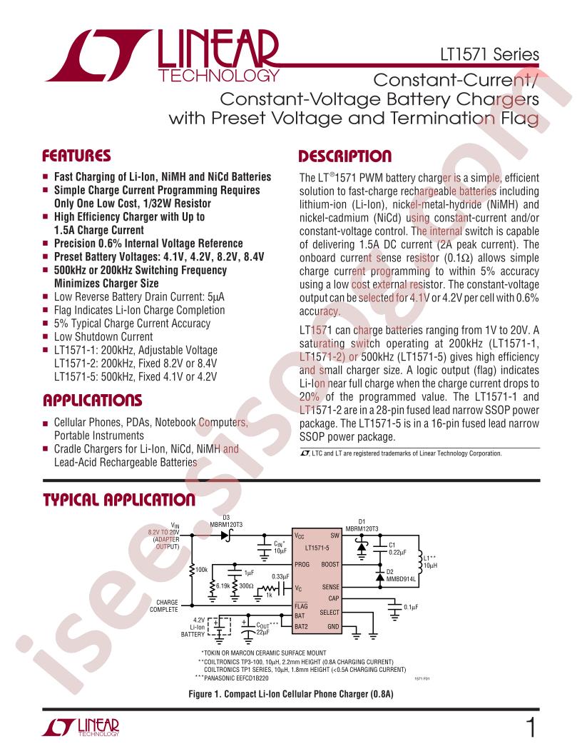 LT1571 Series