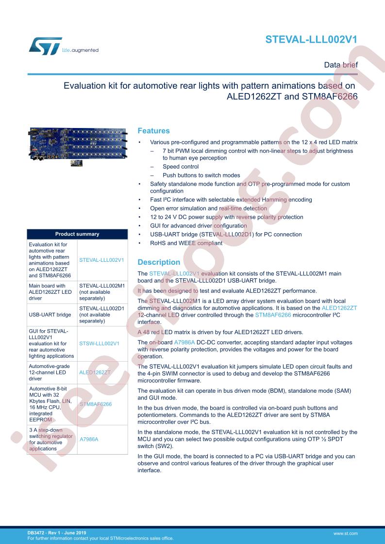 STEVAL-LLL002V1 Data Brief