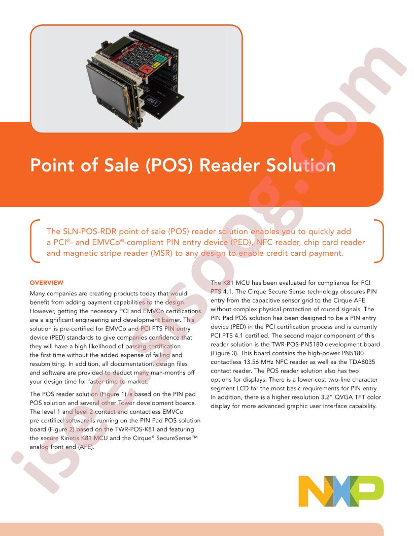 SLN-POS-RDR Fact Sheet