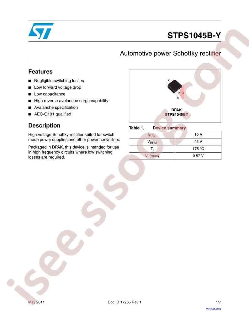 STPS1045B-Y