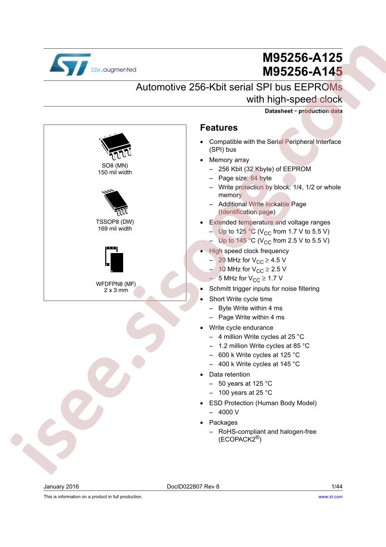 M95256-A125/A145