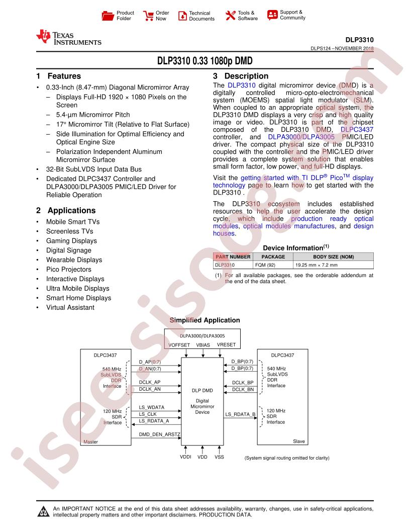 DLP3310 Datasheet