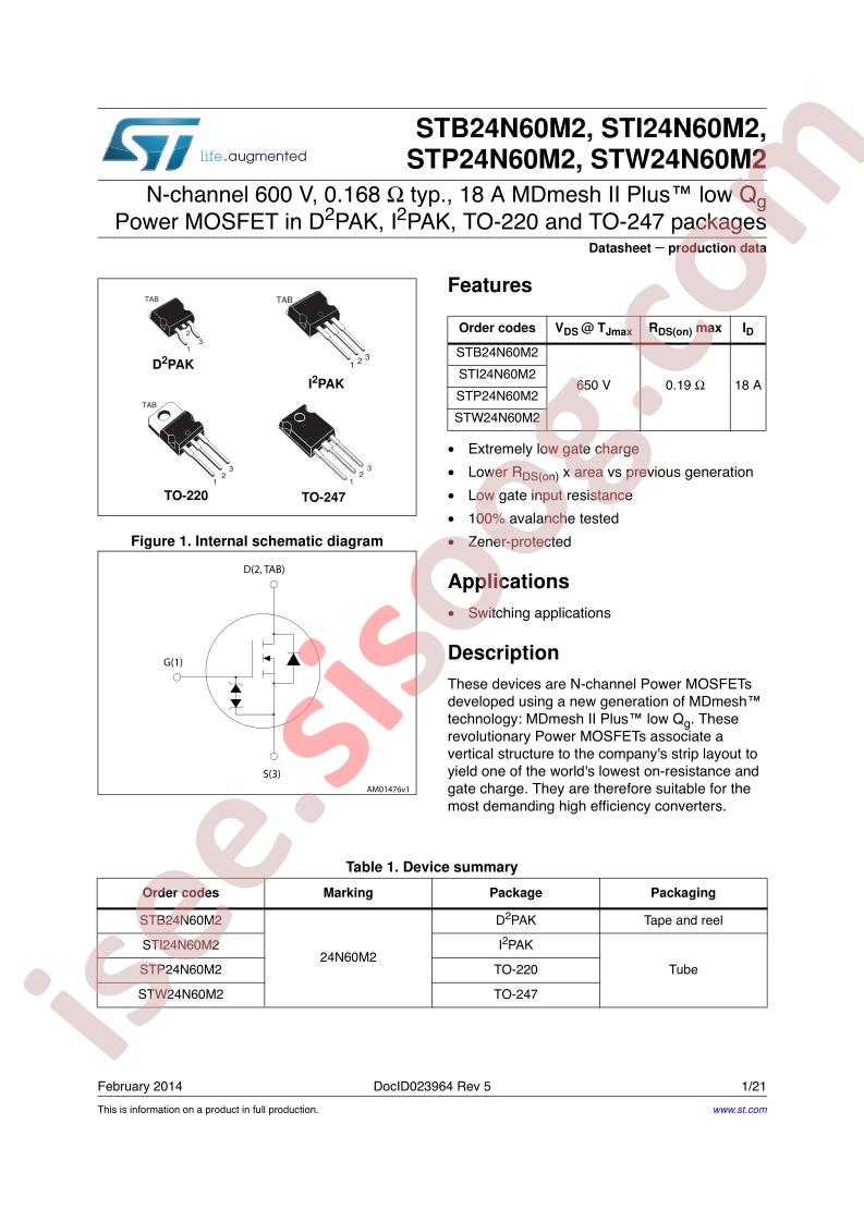 STx24N60M2