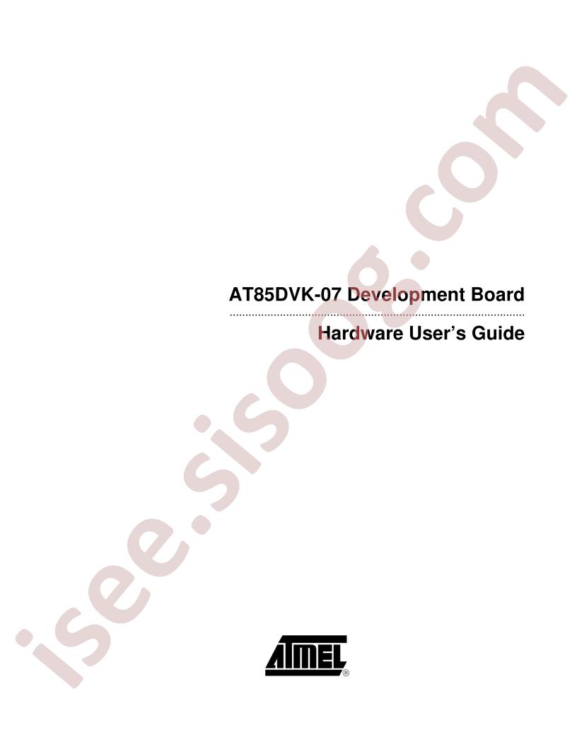 AT85DVK-07 Dev Board Guide
