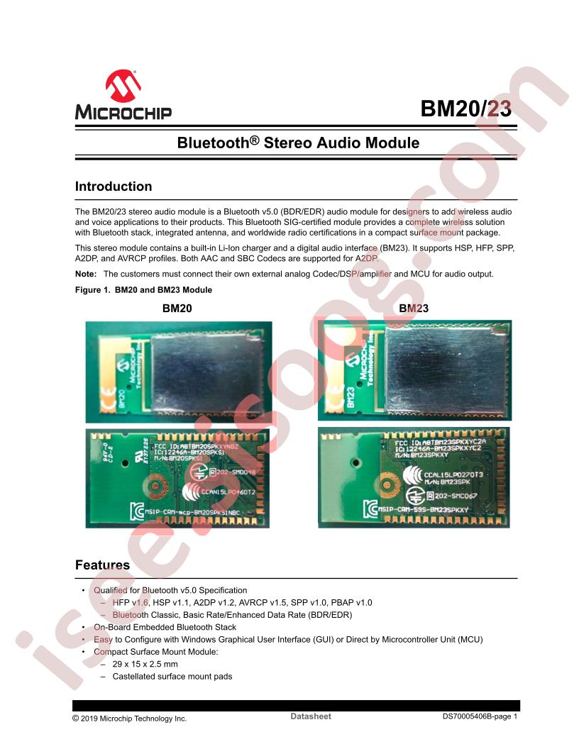 BM20, BM23 Datasheet~