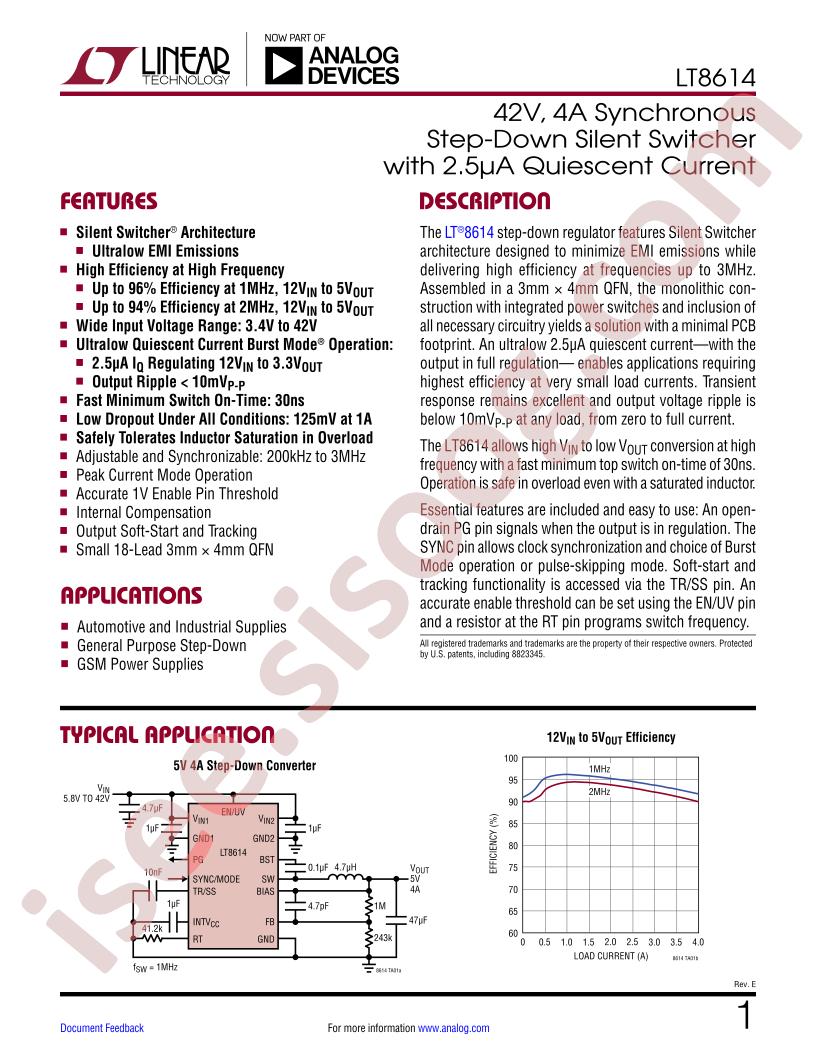 LT8614 Datasheet
