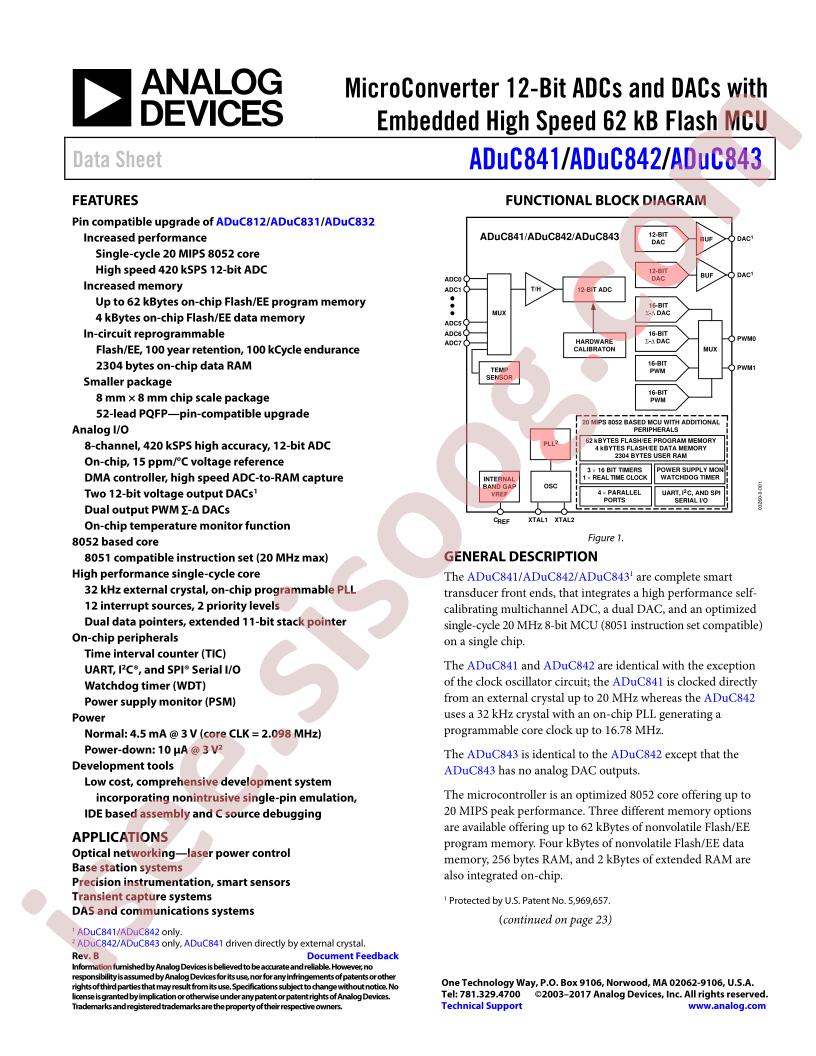 ADuC841,42,43