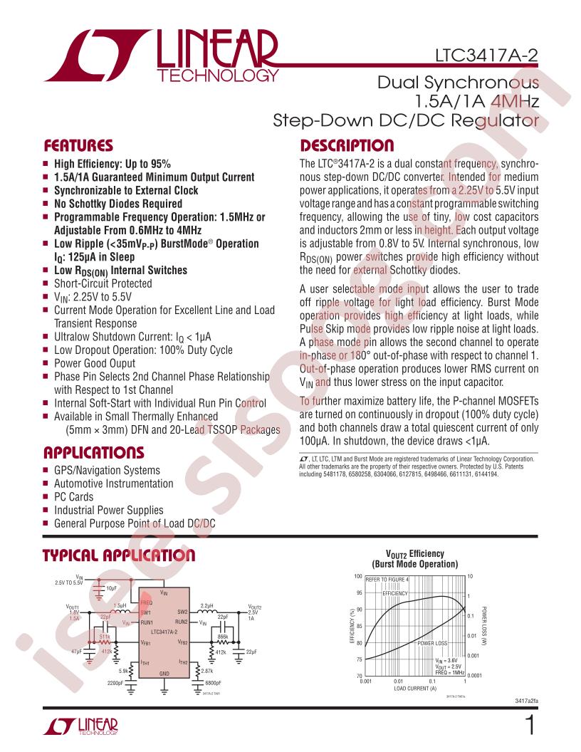 LTC3417A-2 Datasheet