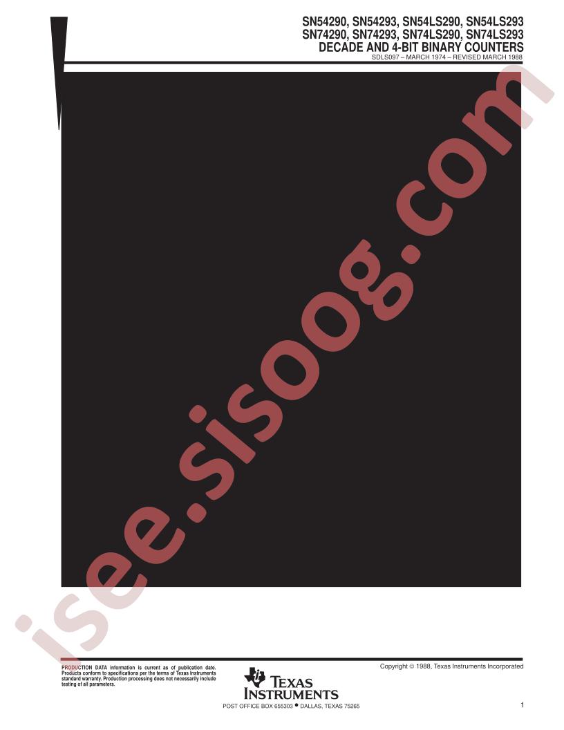 SN54,74(LS)290,293