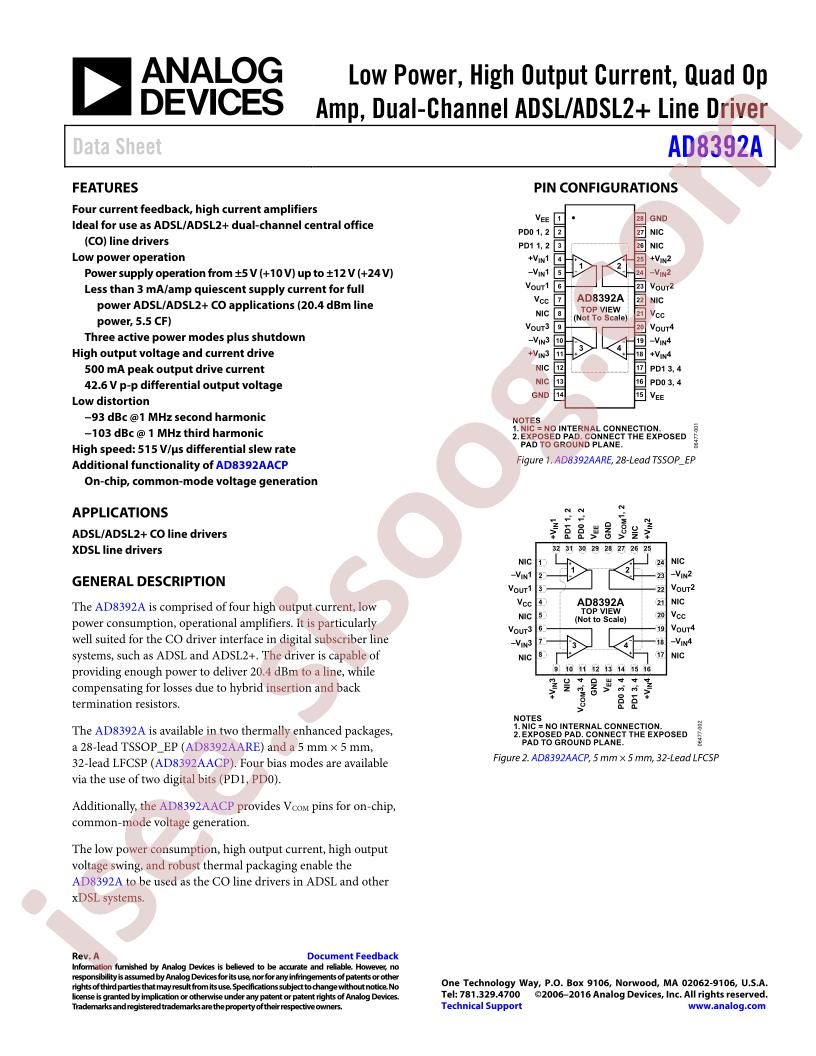 AD8392A