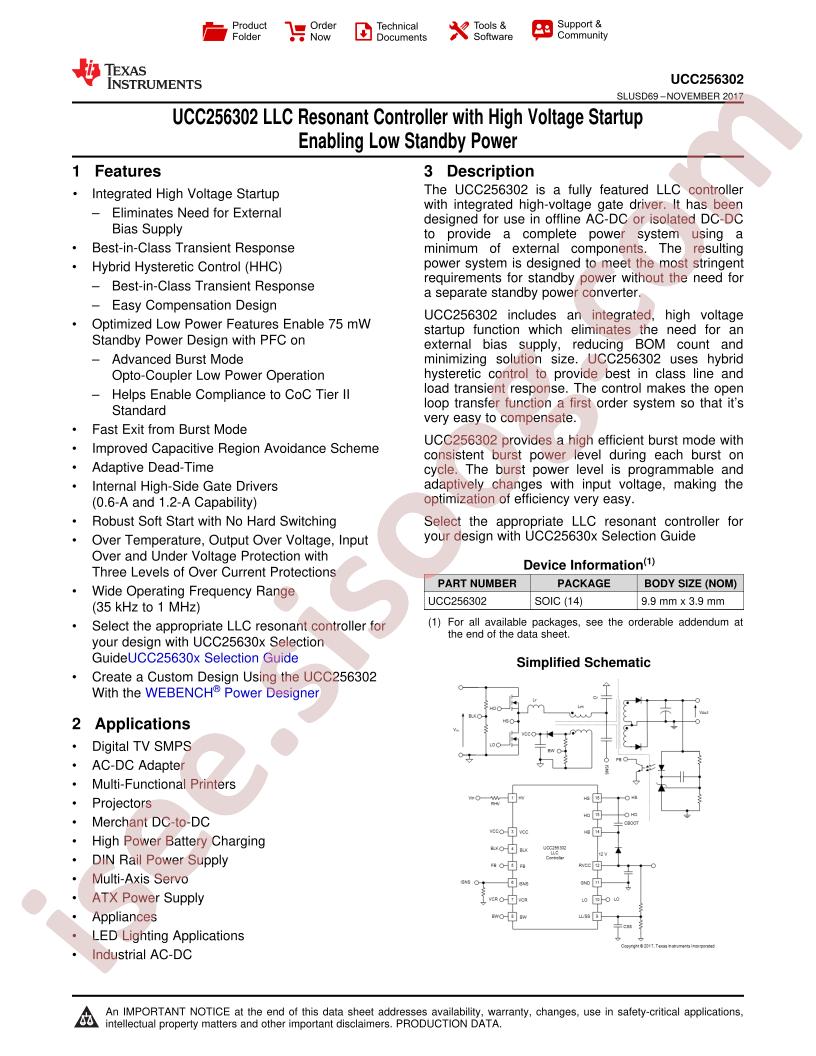 UCC25630-2 Datasheet