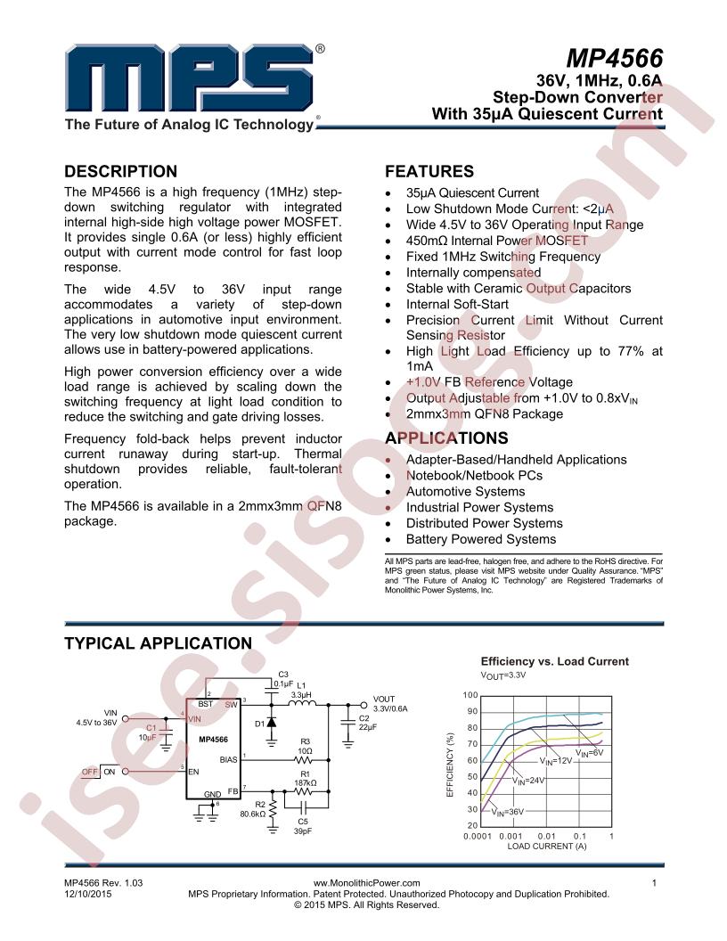 MP4566 Datasheet