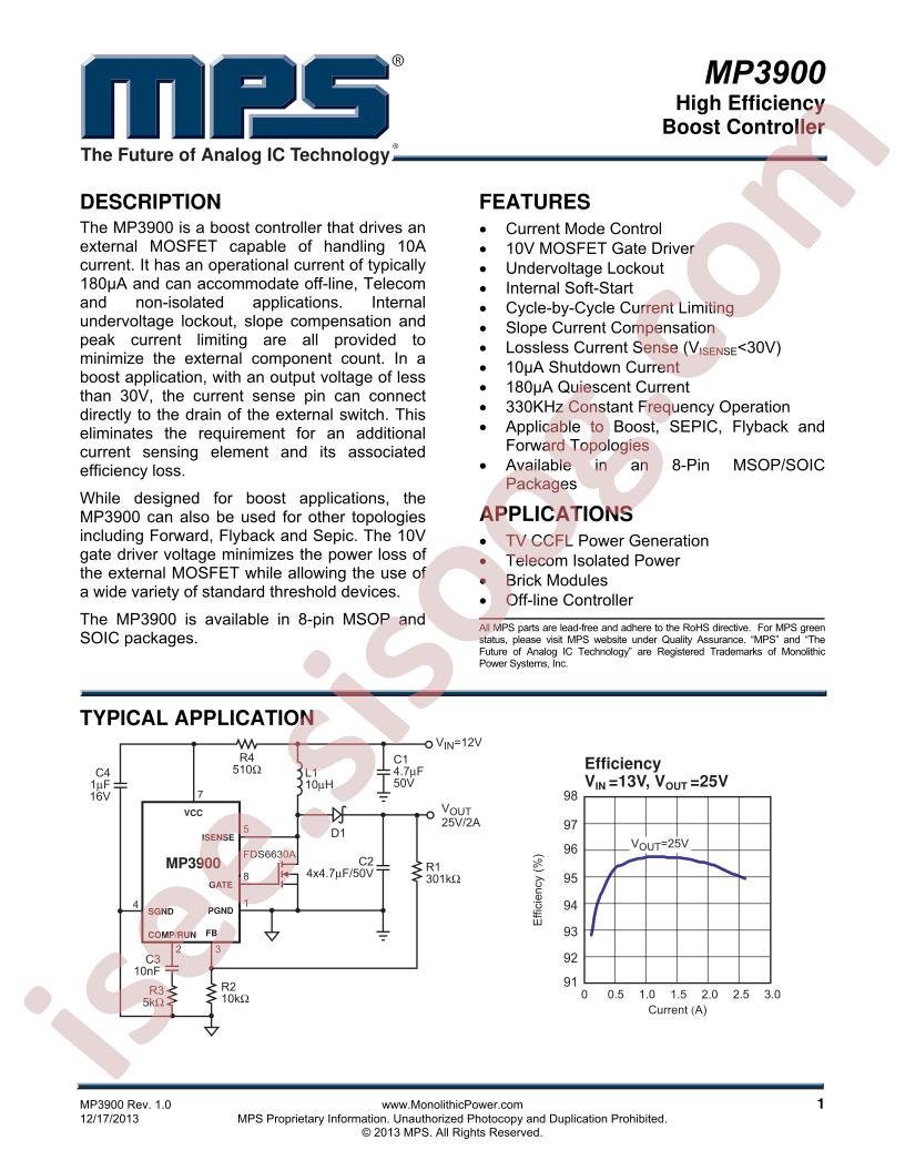 MP3900 Datasheet