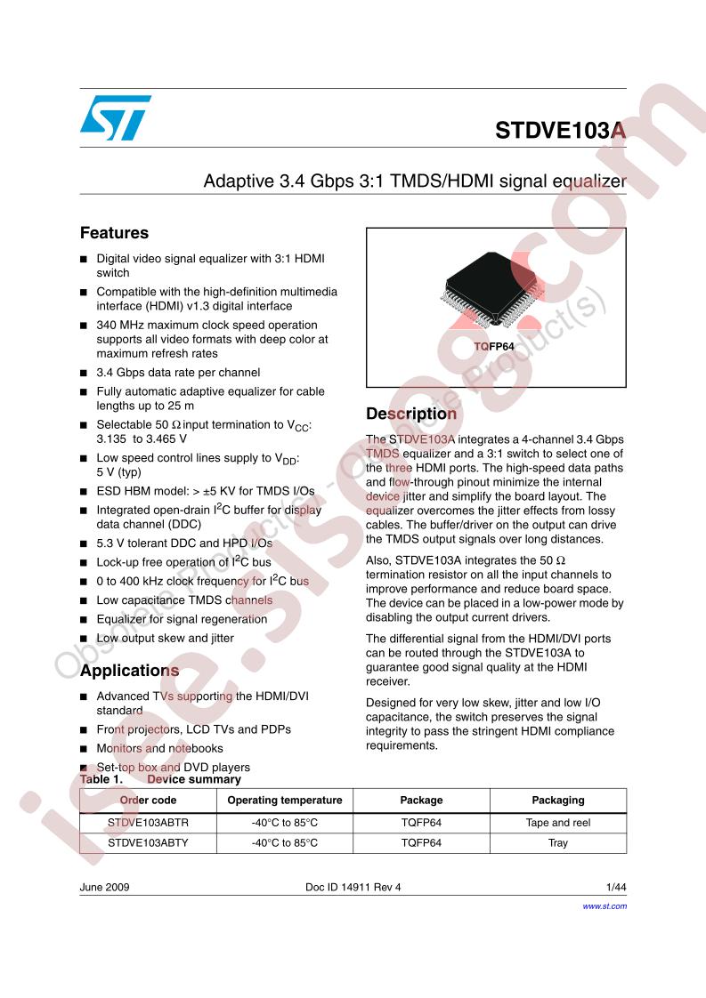 STDVE103A