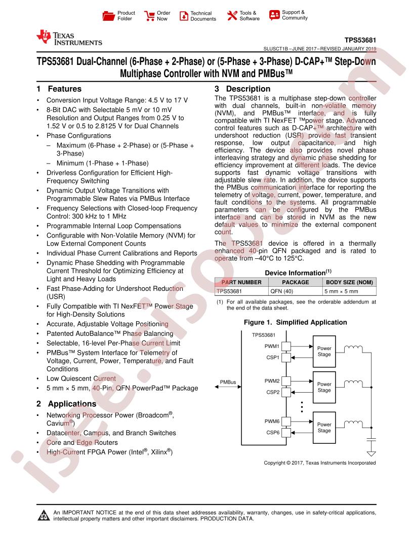 TPS53681 Datasheet