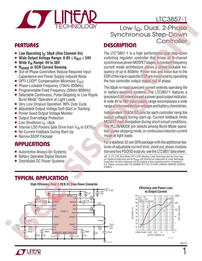 LTC3857-1 Datasheet