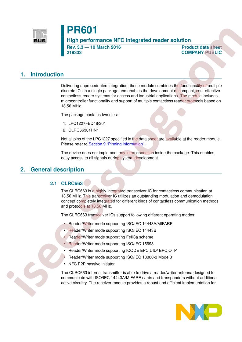 PR601 Datasheet