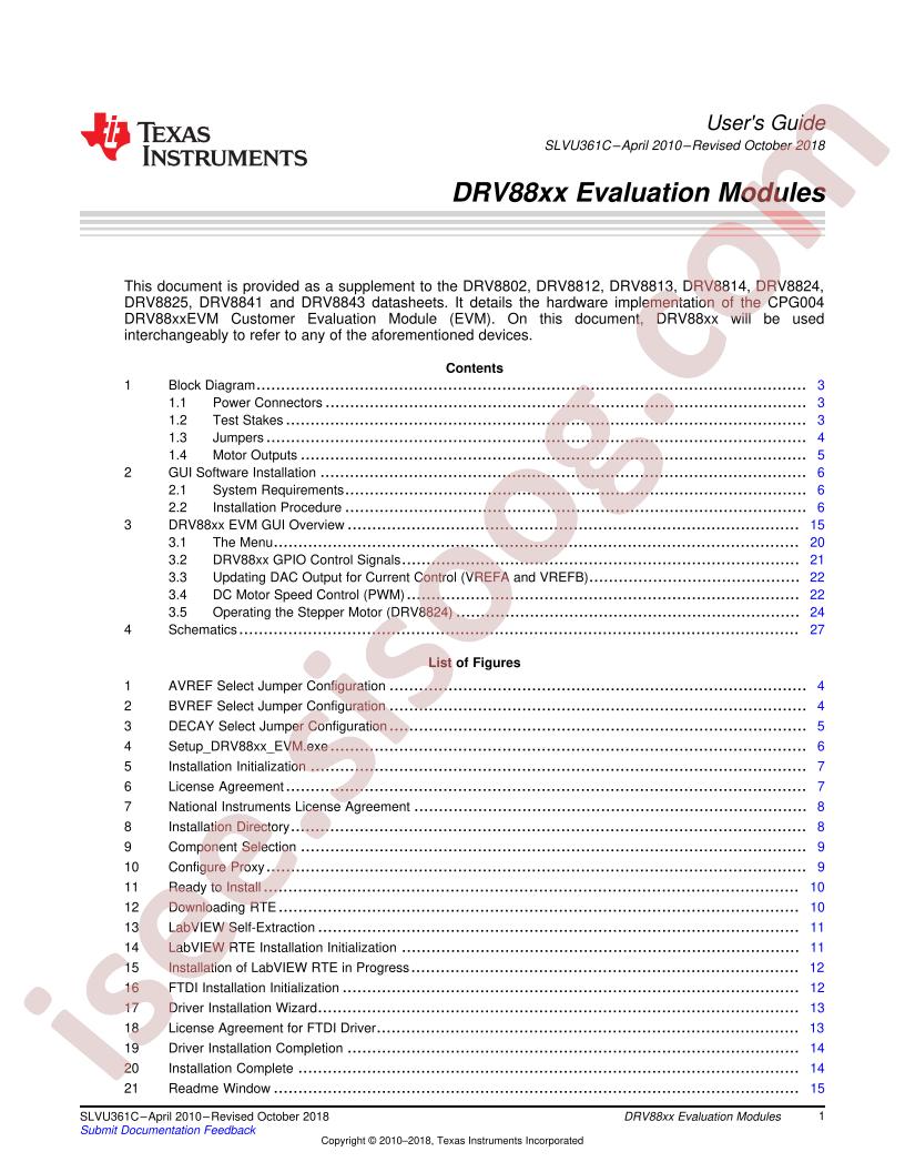 CPG004 DRV88xx Guide