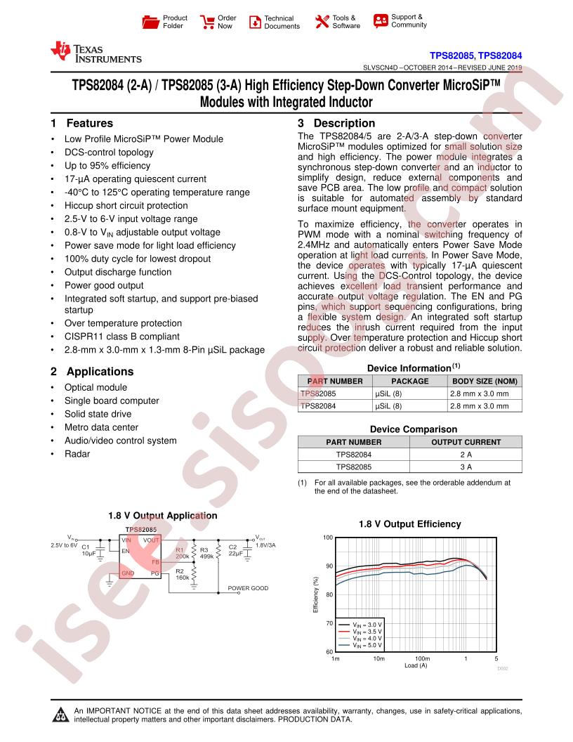 TPS82084 Datasheet