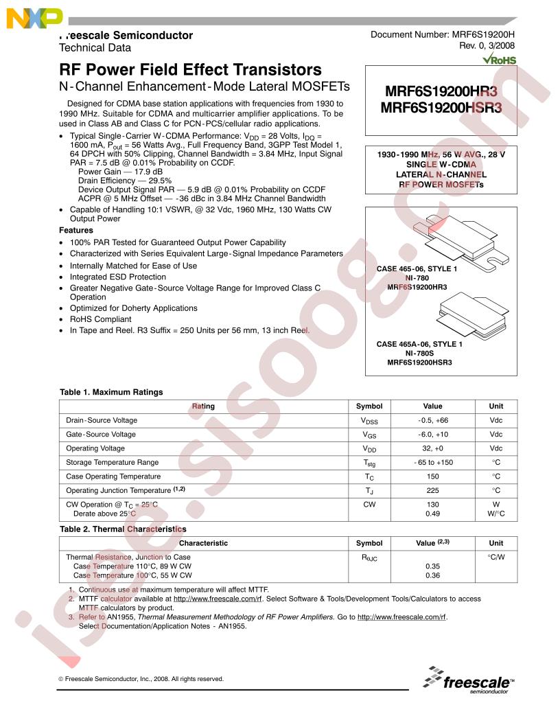 MRF6S19200HR3