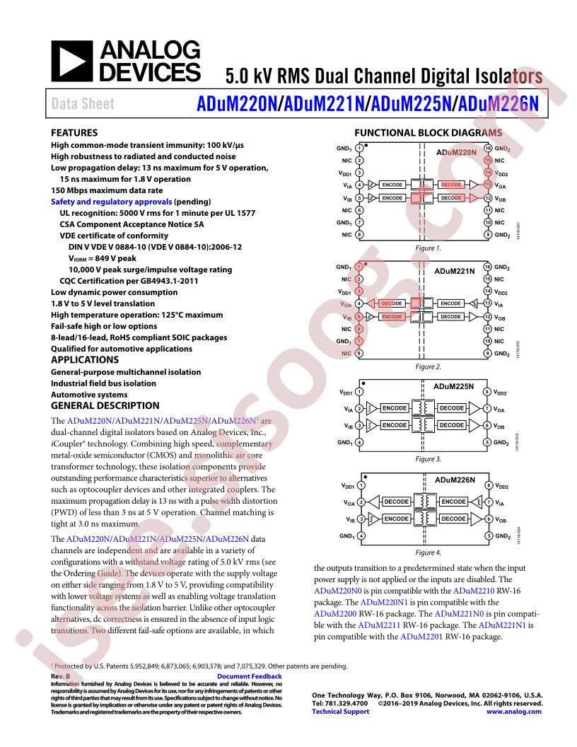 ADuM220N-21N,25N-26N