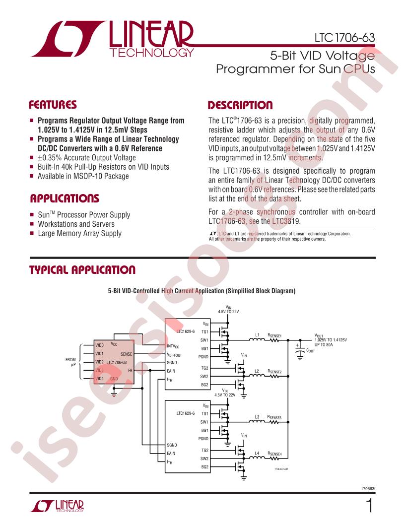 LTC1706-63