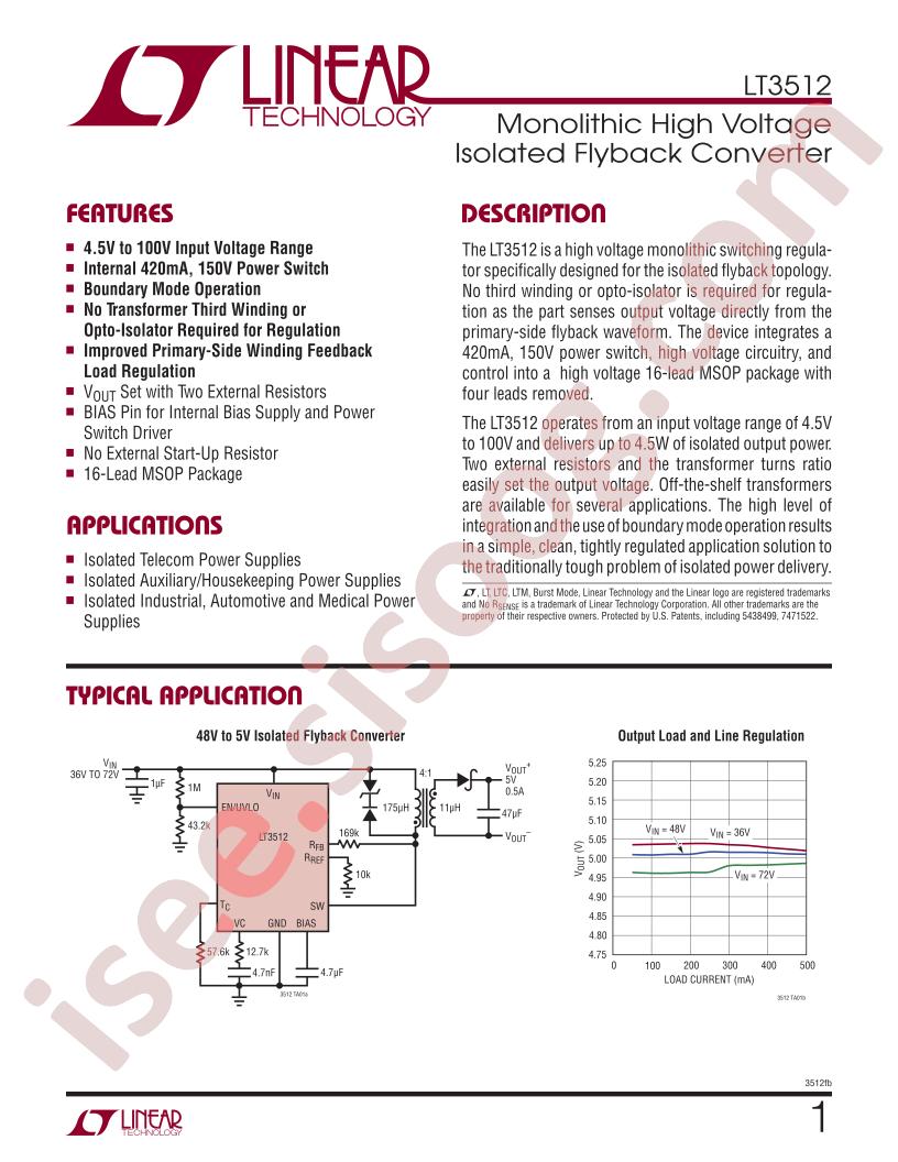 LT3512 Series