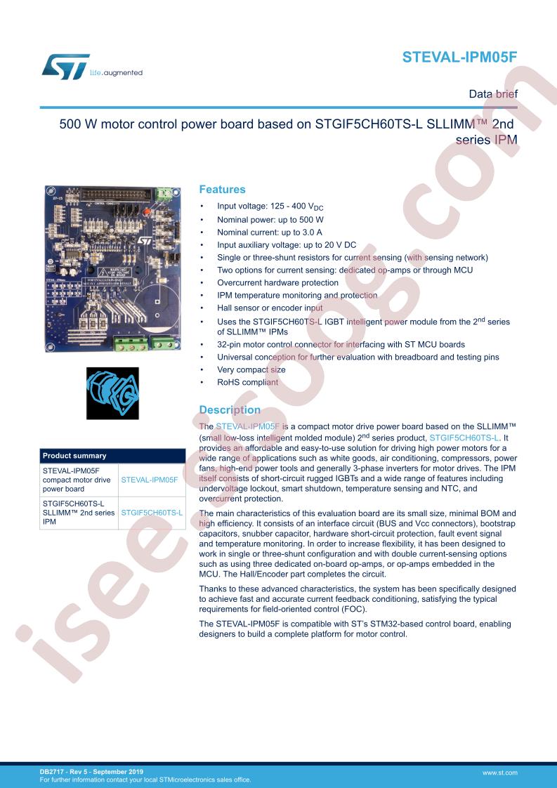 STEVAL-IPM05F Data Brief
