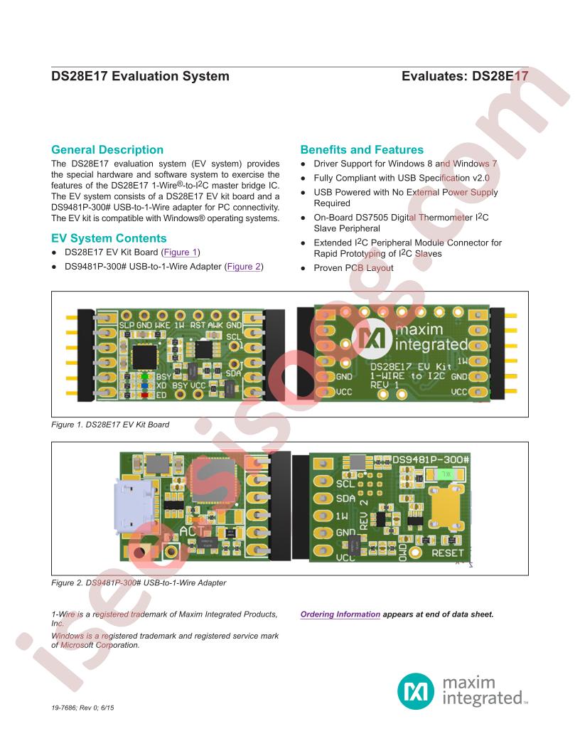 DS28E17 Eval System