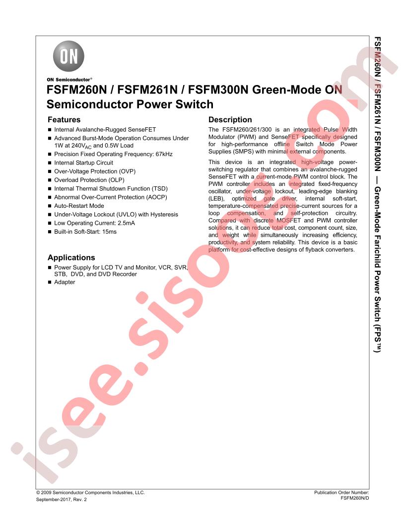 FSFM260N,261N,300N