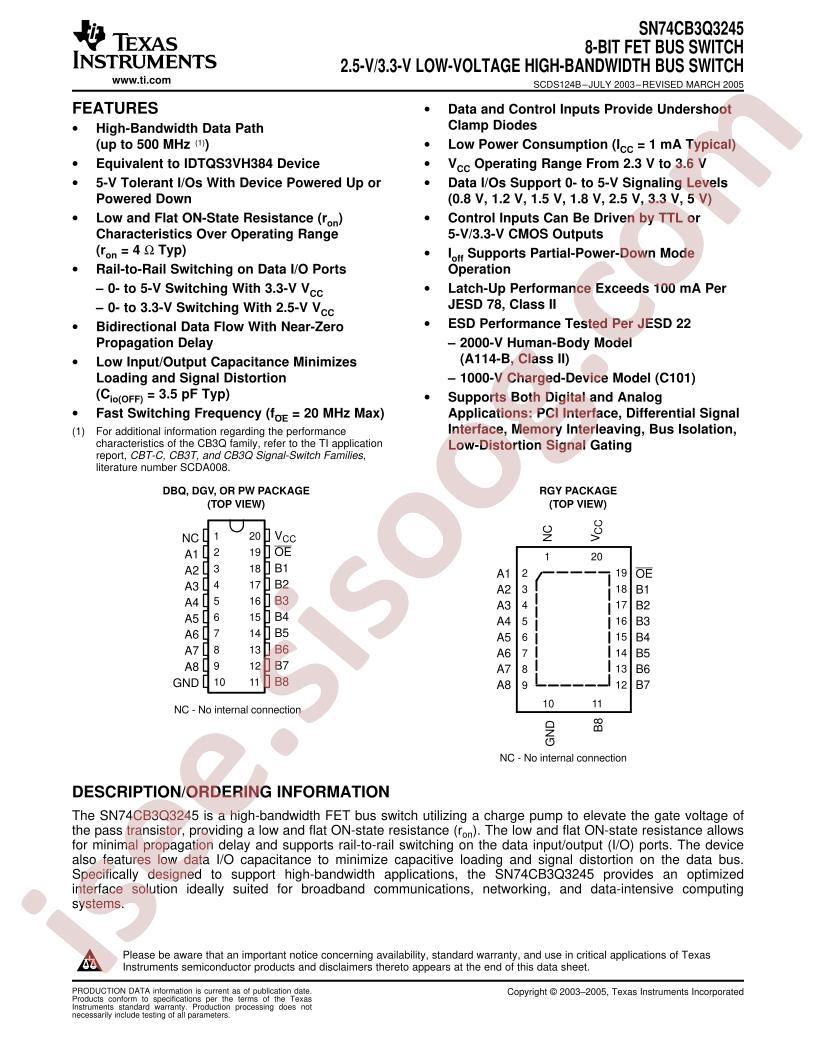 SN74CB3Q3245
