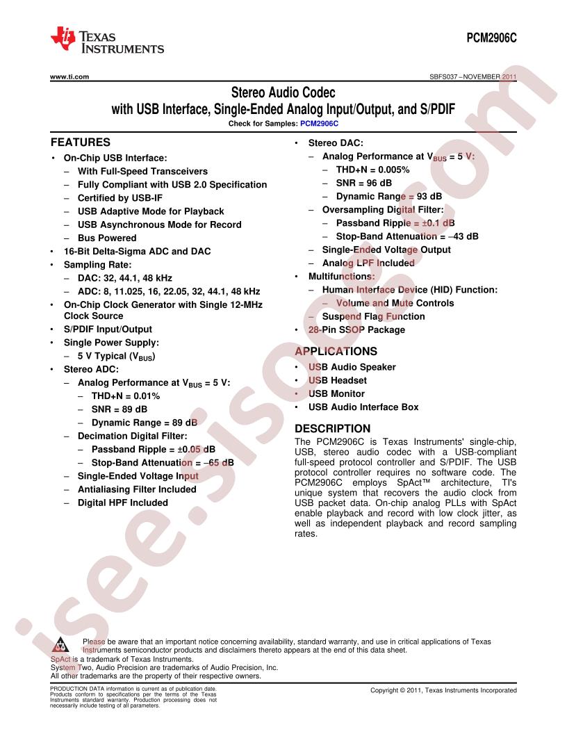 PCM2906C
