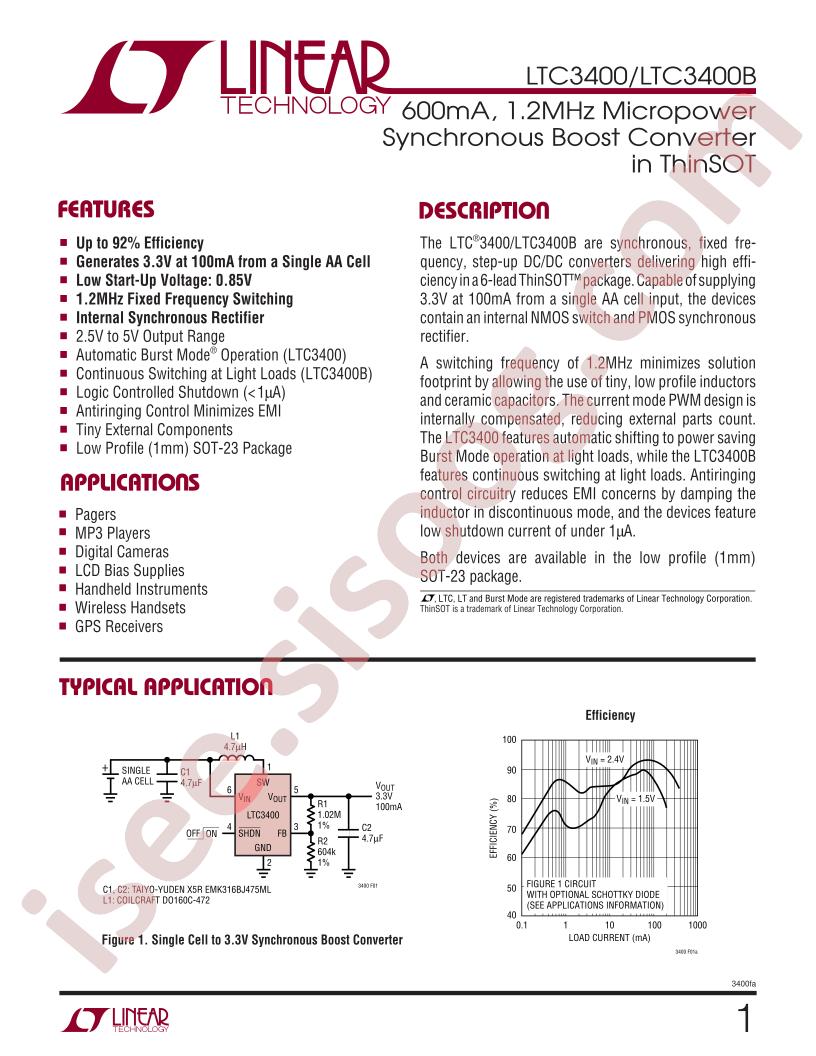 LTC3400/B