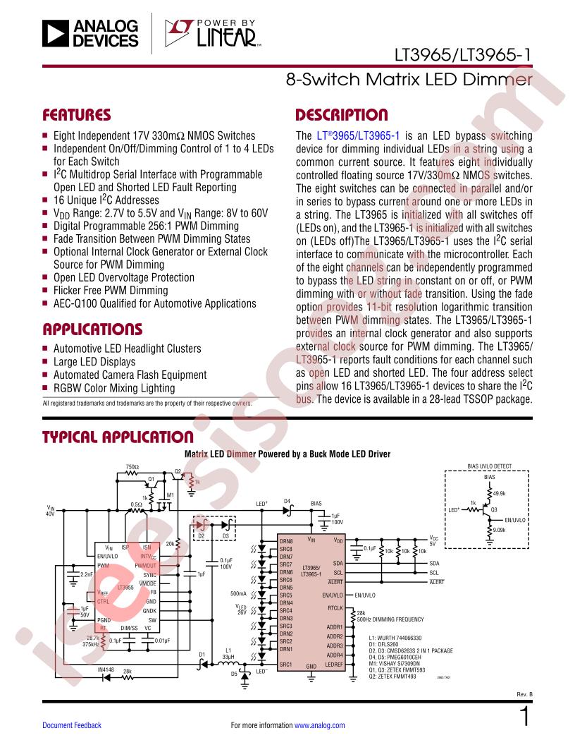 LT3965(-1) Datasheet