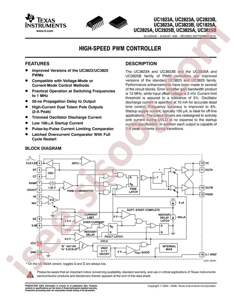 UC1823A/25A,UC2823A-B/25A-B, UC3823A-B/25A-B