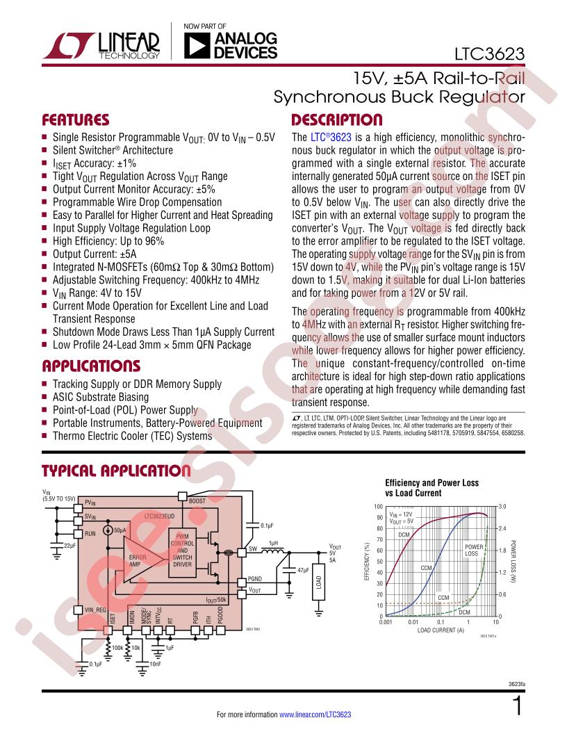 LTC3623 Datasheet