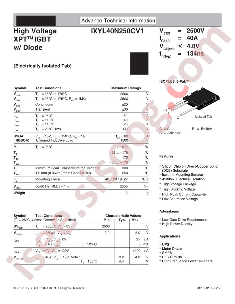 IXYL40N250CV1