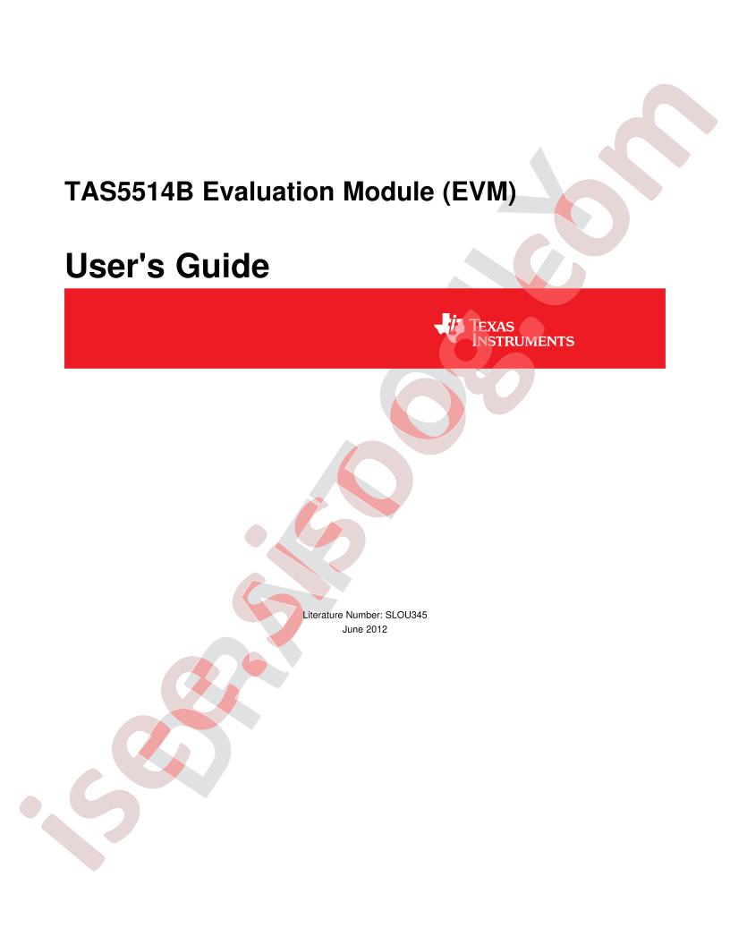 TAS5514B User Guide