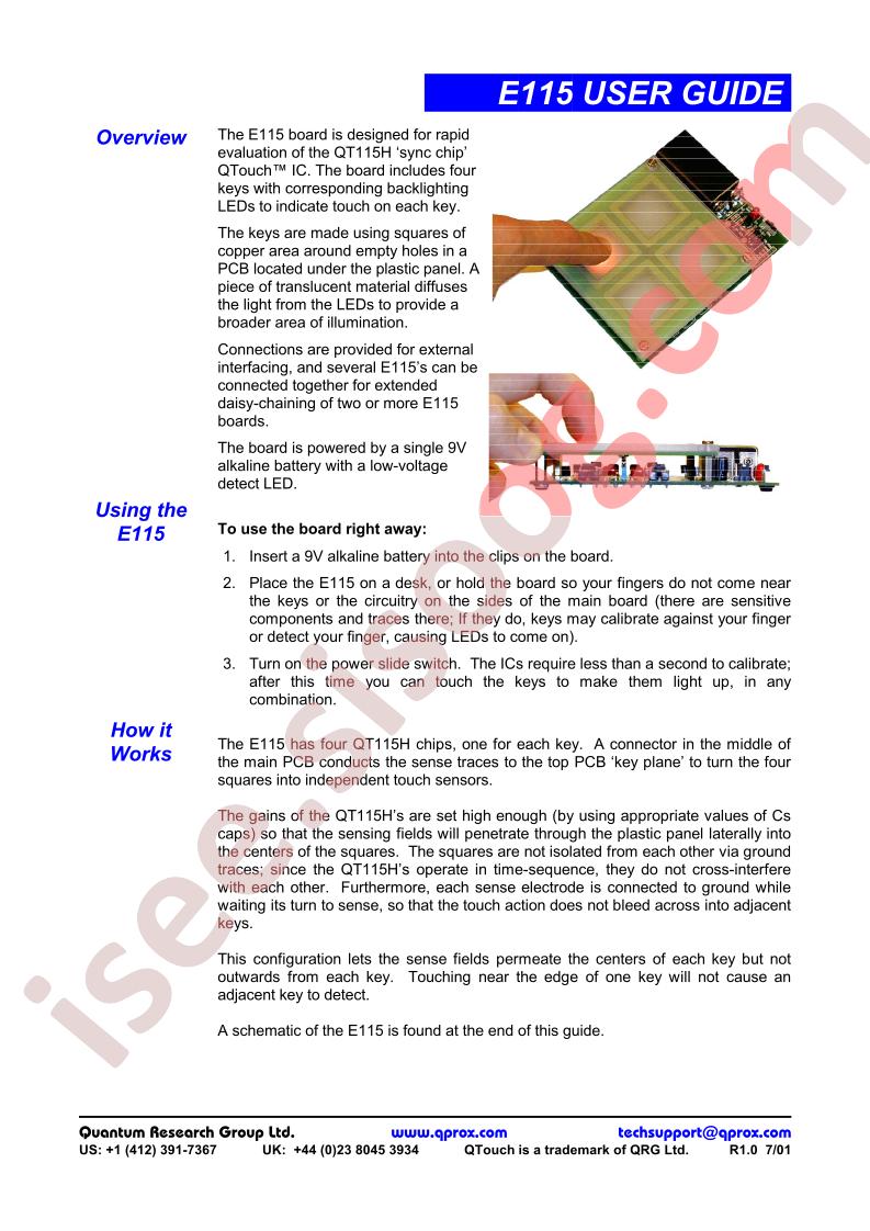 E115 User Guide
